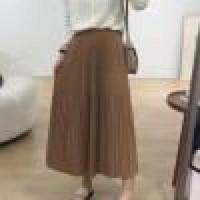 A-Line Skirt with Elastic Waist Trendy High Rise Ladies Summer Skirt Loose - 2