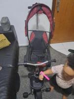 Lovely Baby LB 375 Tricycle, Baby Push Trike, Kids First Bike, Pushchair, with Sun Canopy, Reclining - 3