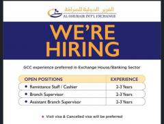 Remittance Staff & Cashier