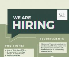 Chef / waiter / receiptionist