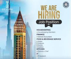 Hotel staff hiring now