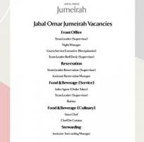 Hotel staff hiring now