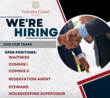 Hiring staffs - emirates grand hotel