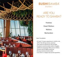 Bar and restaurant staff hiring now - sushi samba