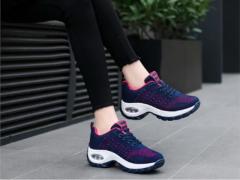 Premium Quality Blue White Lace Closure Women's Sports Sneakers - 2